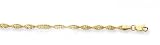 14K Yellow Gold Anklet - 10