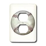 Kids Stuff - Baseball - Light Switch Covers - 2 plug outlet cover