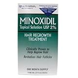 Mens Minoxidil 2% Regular Strength Hair Regrowth Treatment Sloution , 2 Pack - 60 mL bottles