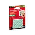 Scotch Precut Foam Mounting 1 Squares, Double-Sided, Permanent 16 Squares/pack