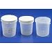 Kendall 17099 Polypropylene General Purpose Specimen Container Cup with White Polyethylene write-on ID Cap, Sterile, 4 oz Capacity (Case of 100)
