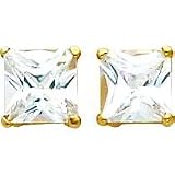 14K Gold Moissanite Earrings