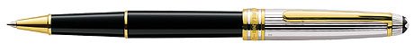 MontBlanc Meisterstuck Solitaire Doue Black Sterling Silver Classique Rollerball 163DS 17327