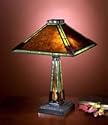 Mission Leaded Glass Table Lamp