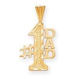 14k #1 Dad Charm