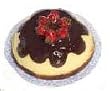 Dollhouse Miniature Artisan Boston Creme Pie with Cherries