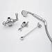Rohl U.5783 Inca Brass Perrin and Rowe Era Riser Diverter with Handshower, Hose and Parking Bracket - U.5783