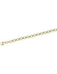 14K Yellow Gold Solid Rolo Bracelet 7 Inch