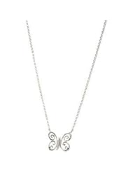Butterfly Necklace Sterling Silver 16.00 Inch Butterfly Necklace