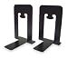 Industrial Grade 2WFY1 Bookends, Black, Metal, PK2