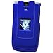 PREMIIUM BLUE RUBBER COATED PROGUARD COVER HARD CASE (With Optional Removable Belt Clip) for SANYO KATANA 2/II (6650) - RETAIL PACKAGING