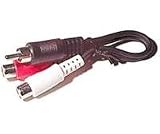 255010 RCA Y Adapter 6' 2 Female to 1 Male