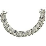 Ankle Bracelets Silver Foot Jewelry 190 gms. 10  (sanklt031)