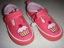 Buckle My Shoe Cupcake Coral Canvas Shoe
