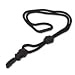 Advantus Executive Braided Lanyard with Breakaway Clasp, Plastic Swivel Hook, Black (75480)
