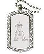 Los Angeles Angels Crystal Dog Tag MLB Baseball Fan Shop Sports Team Merchandise