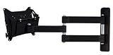 B-TECH BT7535 MED. LCD WALL MNT DOUBLE ARM BLACK
