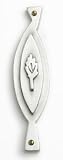 LEAF Contemporary Pewter Door Mezuzah