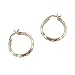 9ct Twisted Tube Creole Earrings