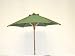 Hhsw Wooden Parasol Green 200/210cm