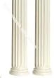 Dollhouse Miniature Set of 2 Fluted Tapered Columns