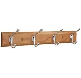 InterDesign 4 Hook Wall Mount Rack - Cherry