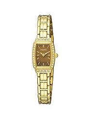 Pulsar Womens PEGE60 Crystal Tiger Eye Dial Watch