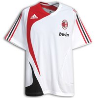 AC Milan Training Shirt - White/Red - M 40"/102cm Chest
