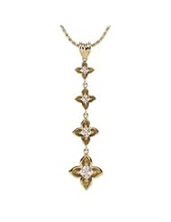 Ann Harrington Jewelry 14k Yellow Gold 1/2 Ct Tw Journey Diamond Pendant Necklace