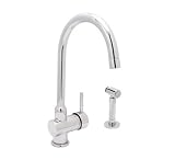 Huntington 1 Hole Chrome Lav/Kitchen Lever Faucet