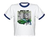 Ben 10 Shirts - Kevin's Car with Ben Gwen and Kevin Infant/Toddler Ringer T-Shirt