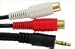 Atlona 6Ft (2M) 1/8 (3.5mm) Mini Stereo Male To Dual RCA Female Cable, Audio and Video