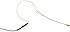 Countryman E6i Omnidirectional Earset for Shure - Speaking, Tan, 2mm
