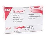 3M Transpore Tape 1/2 inch x 10 yds. 24 rolls in a box #1527-0