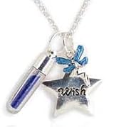 Wish Star Fairy Dust Necklace - Blue