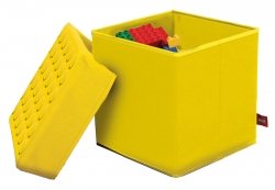 Sitz- u. Aufbewahrungshocker groß, gelb L 38 x B 38 x H 37 cm (SD 508 LEGO gelb Classic)