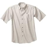 Mens Short Sleeve EZ-Care Woven Shirt