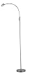 Adesso Eternity Flat Head Floor Lamp, Satin Steel