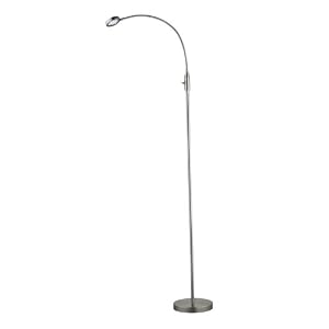Adesso Eternity Flat Head Floor Lamp, Satin Steel by Adesso