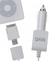 GEAR4 PowerTrip II - 12V Car Charger for all iPods inc Shuffle, Nano and Video - White
