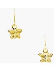 Childrens Butterfly Shepherd Hook Earrings