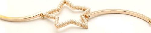 Gold Plated Pearl Star Bracelet Charm Fashion Women's Alloy Jewelry