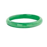 Carved Green Jade Bracelet