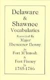 Delaware and Shawnee Vocabularies