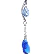Light Blue Top and Bottom Drop Dangle Belly Ring