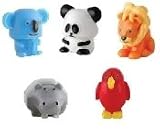 2" GIANT JUNGLE MANIA - Complete Set of 5 Squishies W/ GAME CODES FOR SQWISHLAND WEBSITE