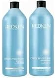 Redken Clear Moisture Shampoo and Conditioner Set 33.8oz 1 Liter