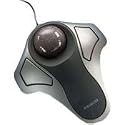 Kensington Orbit Optical Trackball - Trackball - optical - 2 button(s) - wired - PS/2, USB - black, metallic silver