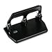 Office Products : Master MP50 40-Sheet capacity heavy-duty 3-hole punch with gel pad handle, 9/32 dia., black