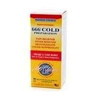 666 Maximum Strength Cold Preparation Liquid, 4 Oz